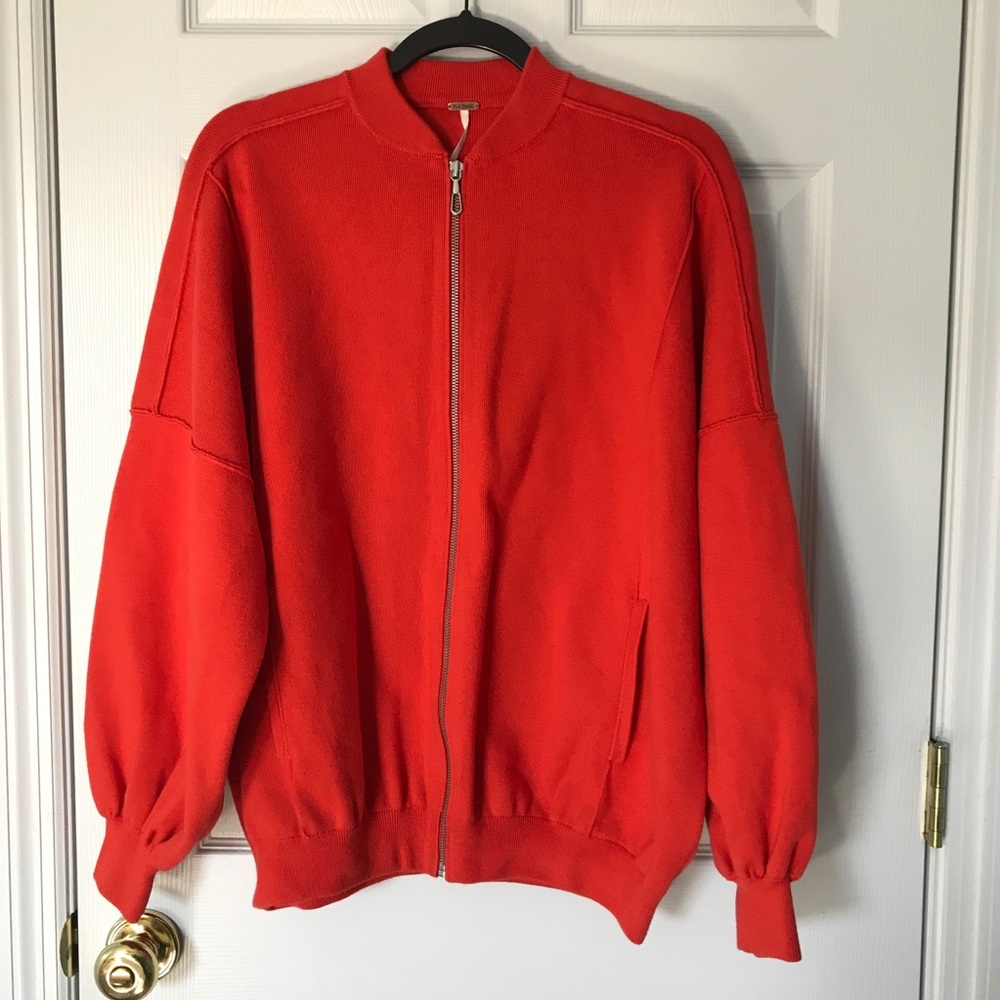 Free People | Oversized Bomber Style Jacket | L